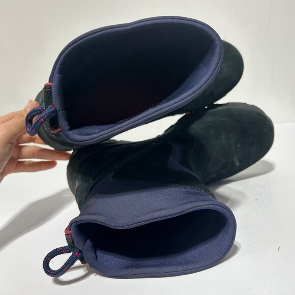 L.L. Bean Womens 8M Thinsulate Black & Navy Winter Boots With Rugged Soles - Picture 7 of 11